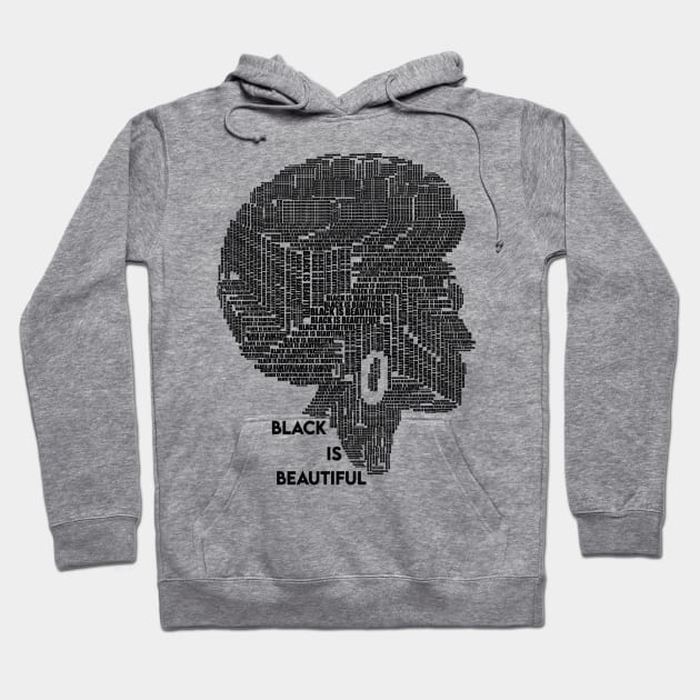 Black is beautiful Hoodie by Design Knight